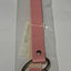 BDSM Leather Heart Collar Pink
