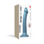 Strap-on-Me Duck Egg Blue Metallic Shine Mono Density Dildo Medium