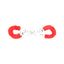 Bound to Play. Heavy Duty Furry Handcuffs Red