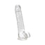Loving Joy 8 Inch Dildo with Balls Clear