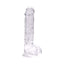 Loving Joy 9 Inch Dildo with Balls Clear