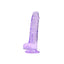 Loving Joy 7 Inch Dildo with Balls Purple