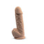 SilexD 8.5 inch Realistic Silicone Dual Density Girthy Dildo with Suction Cup with Balls