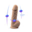 SilexD 8.5 inch Realistic Silicone Dual Density Girthy Dildo with Suction Cup with Balls