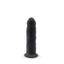 SilexD 6 inch Realistic Silicone Dual Density Dildo with Suction Cup Black