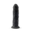 SilexD 7.5 inch Realistic Silicone Dual Density Dildo with Suction Cup Black
