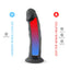 SilexD 7.5 inch Realistic Silicone Dual Density Dildo with Suction Cup Black