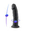 SilexD 7.5 inch Realistic Silicone Dual Density Dildo with Suction Cup Black