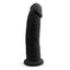 SilexD 9 inch Realistic Girthy Silicone Dual Density Dildo with Suction Cup Black