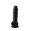 SilexD 8.5 inch Realistic Silicone Dual Density Girthy Dildo with Suction Cup with Balls Black