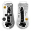 SilexD 9 inch Realistic Silicone Dual Density Dildo with Suction Cup with Balls Black