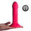 Adrien Lastic Dual Density Cushioned Core Vibrating Suction Cup Silicone Dildo 6.5 Inch