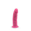 SilexD 6 inch Glow in the Dark Realistic Silicone Dual Density Dildo with Suction Cup Pink