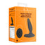 Smooth Vibrating Anal Plug with Remote Control Black